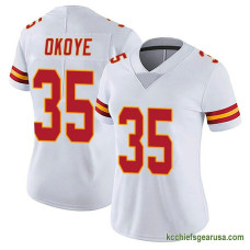 Womens Kansas City Chiefs Christian Okoye White Authentic Vapor Untouchable Kcc216 Jersey C1319